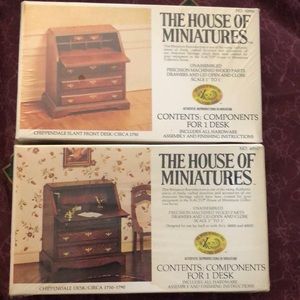 Vintage Lot of “The House Of Miniatures” dollhouse furniture 1” Scale kits.